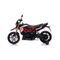 Aprilia - Dorsoduro Moto Eléctrica Infantil, 12 Voltios,batería: 12v4,5ah, 1 Plaza/s