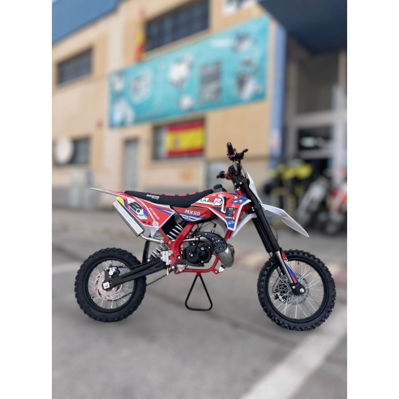 MINIMOTO KTM REPLICA   MX 50CC TIEMPOS  xl  ,Arranque PATADA