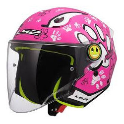 Casco LS2 OF622 Funny II Junior Paws Pink - Intermotor 2010
