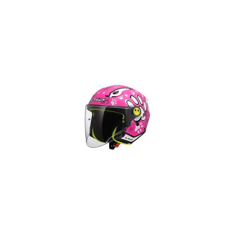 Casco LS2 OF622 Funny II Junior Paws Pink - Intermotor 2010
