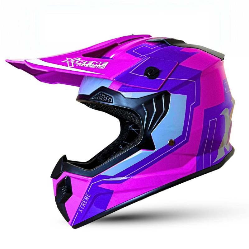 CASCO XTREME MX infantil FLUOR ROSA