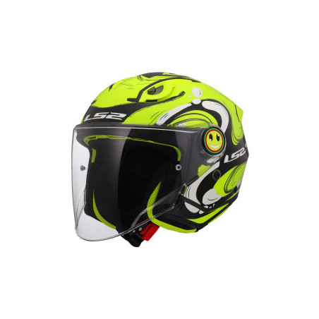 Casco LS2 Junior OF622 Funny II Glup H-V Yellow - Intermotor 2010