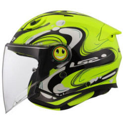 Casco LS2 Junior OF622 Funny II Glup H-V Yellow - Intermotor 2010