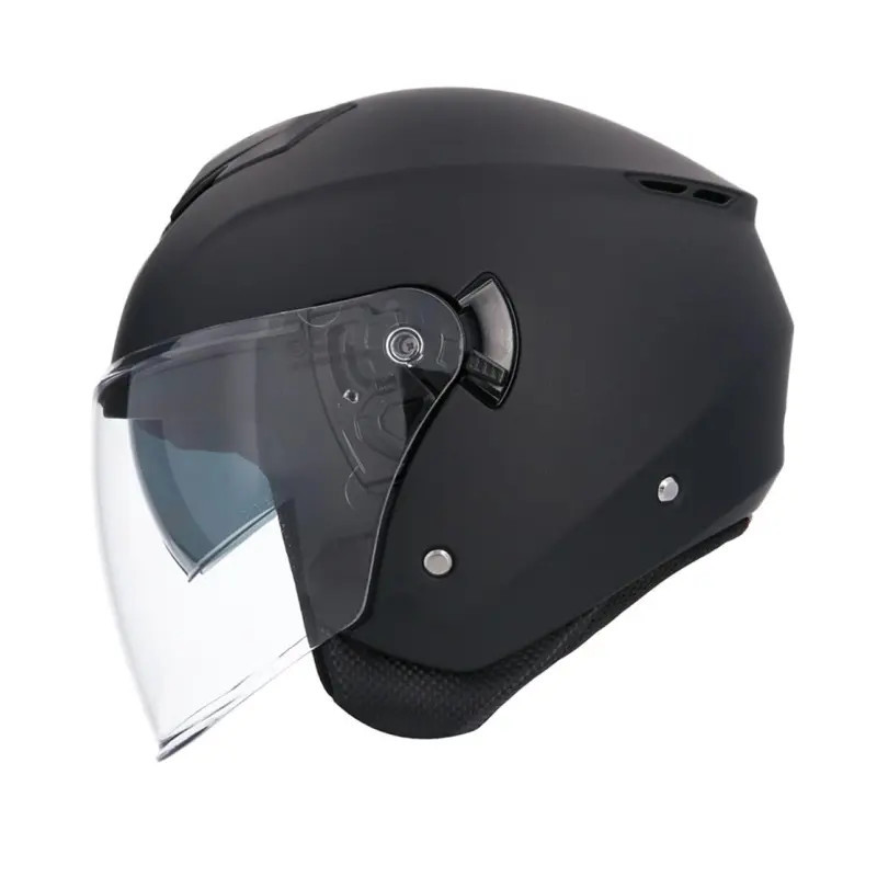 Casco Jet Shiro OF852 Negro Mate - Intermotor 2010