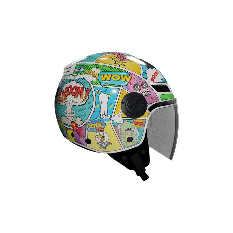 Casco de moto jet Shiro Kyoto Comic - Intermotor 2010