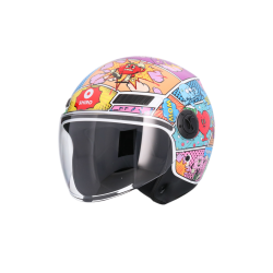 Casco de moto jet Shiro Kyoto Comic - Intermotor 2010