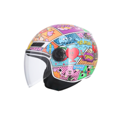 Casco de moto jet Shiro Kyoto Comic - Intermotor 2010