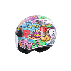 Casco de moto jet Shiro Kyoto Comic - Intermotor 2010