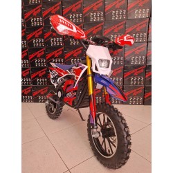 Mini Moto Cross Eléctrica MR Racing 1000W con luz y pantalla: